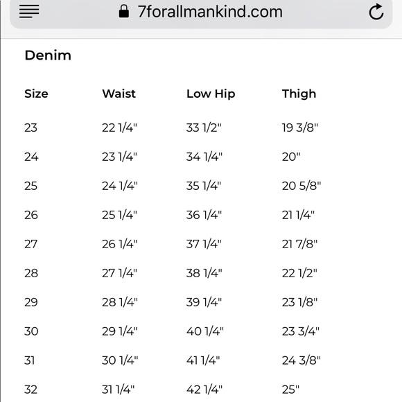 7 For All Mankind flare jeans size 29. - Picture 8 of 8